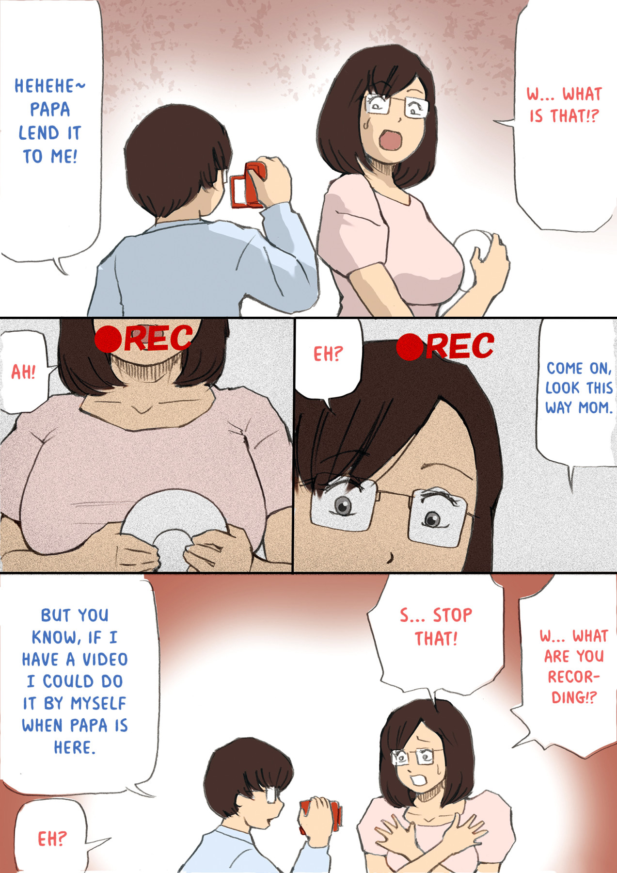Hentai Manga Comic-Mama, Let's Film It-Read-26